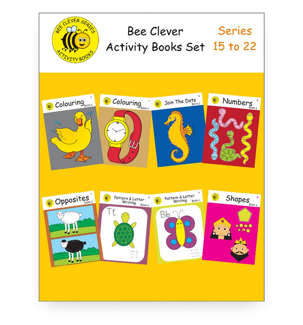 Bee Clever Activity Books Set: Series 15 to 22