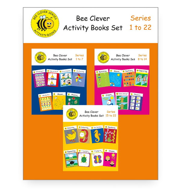 Bee Clever Activity Books Set: Series 1 to 22