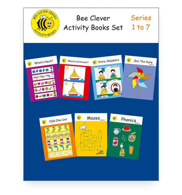 Bee Clever Activity Books Set: Series 1 to 7