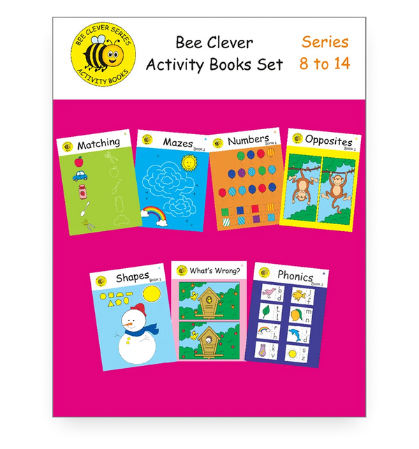 Bee Clever Activity Books Set: Series 8 to 14