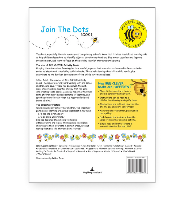 Bee Clever Series - Join The Dots - Book 1 - Back Cover