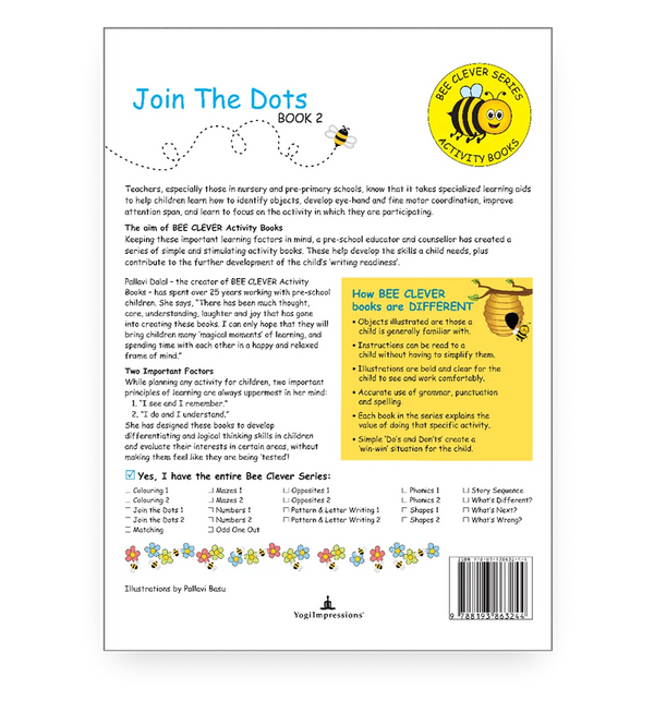 Bee Clever Series - Join The Dots - Book 2 - Back Cover