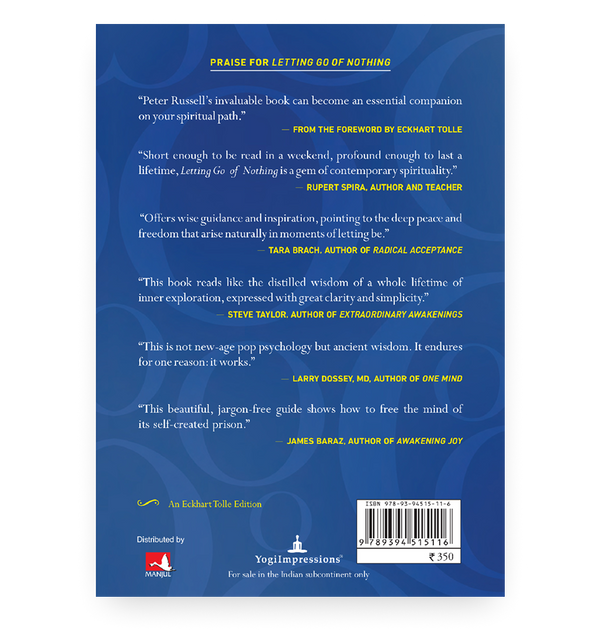 Letting Go Of Nothing - Back Cover