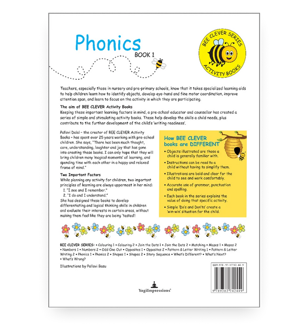 Bee Clever Series - Phonics - Book 1 - Back Cover