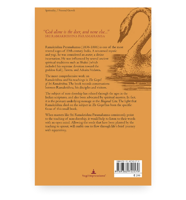 Ramakrishna On Non-Doership - Back Cover