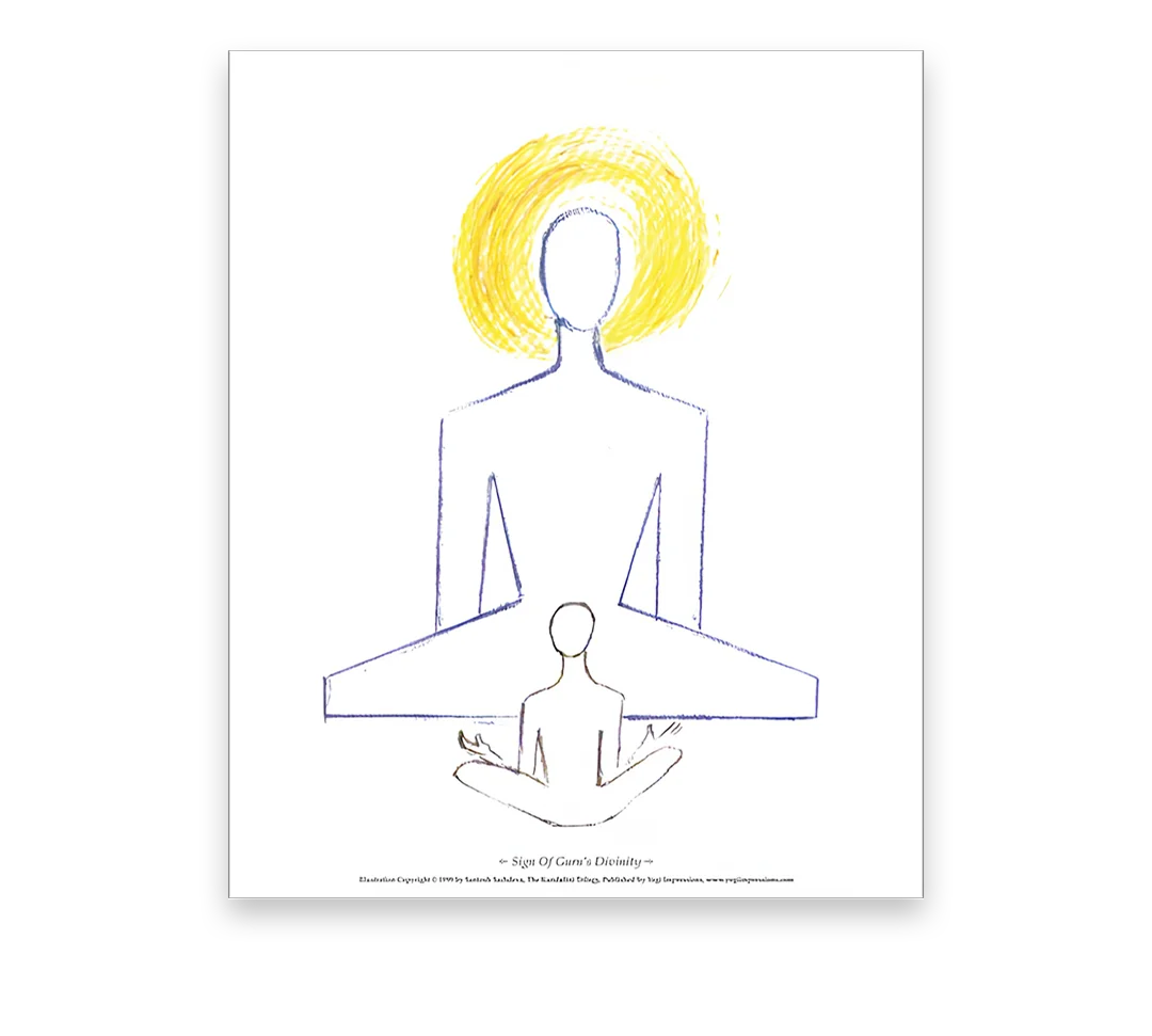 Kundalini Print - Sign Of Guru`s Divinity - Yogi Impression – Yogi ...