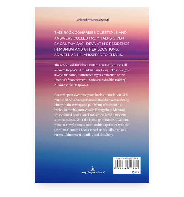 Sea Of Calm - Back Cover