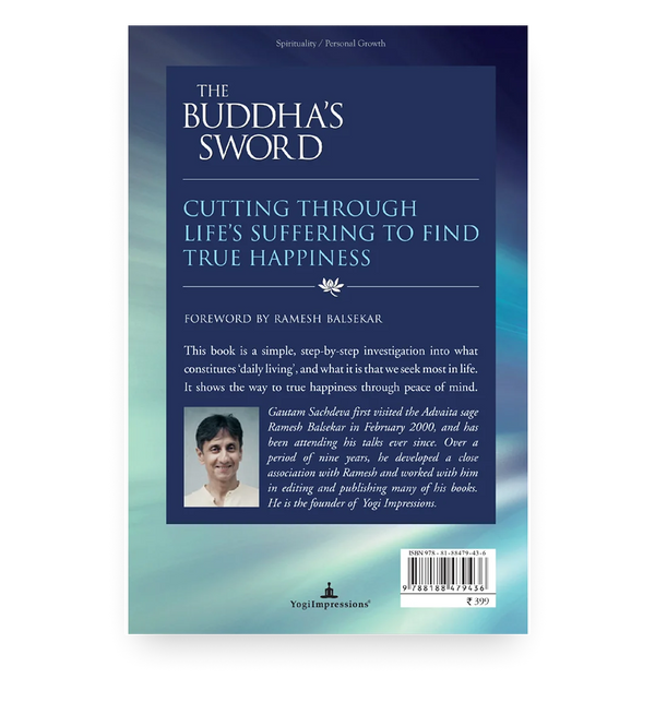 The Buddha’s Sword - Back Cover