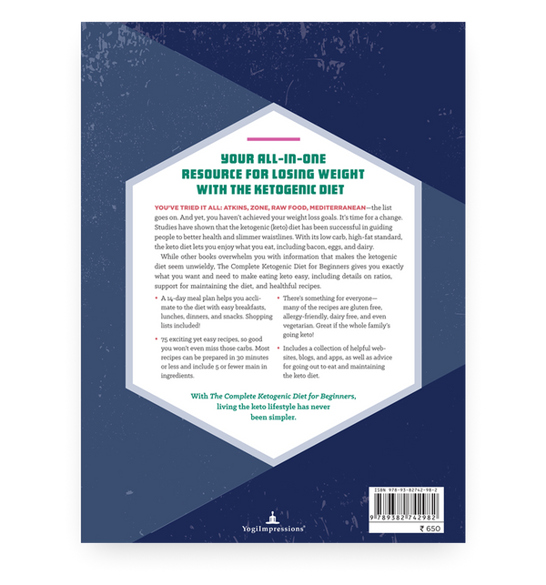 The Complete Ketogenic Diet For Beginners - Back Cover