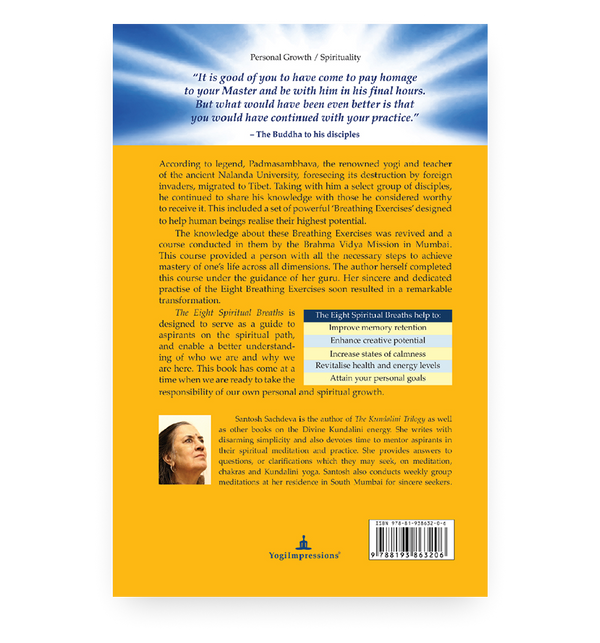 The Eight Spiritual Breaths – Hardbound - Back Cover