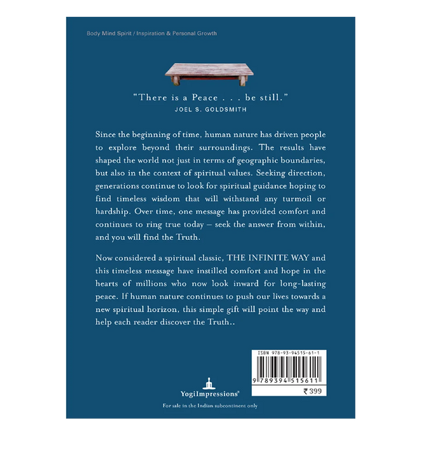 The Infinite Way - Back Cover