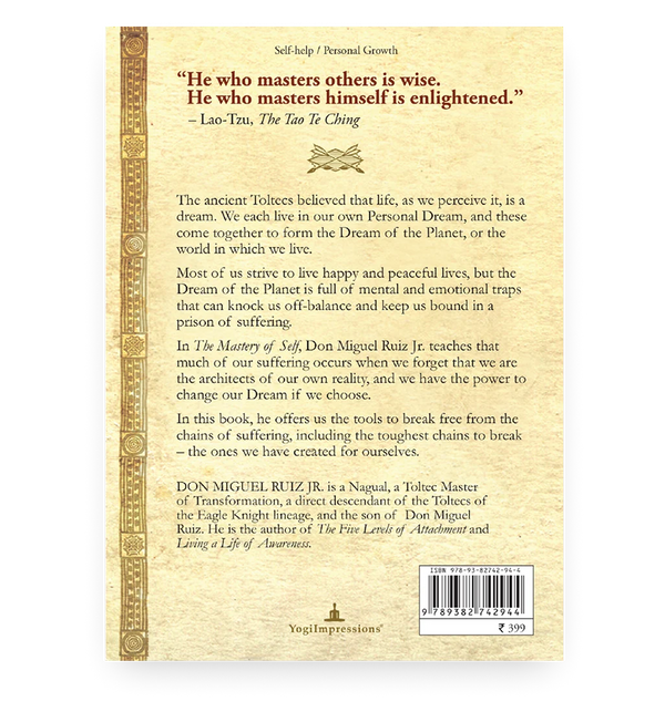 The Mastery Of Self - Back Cover